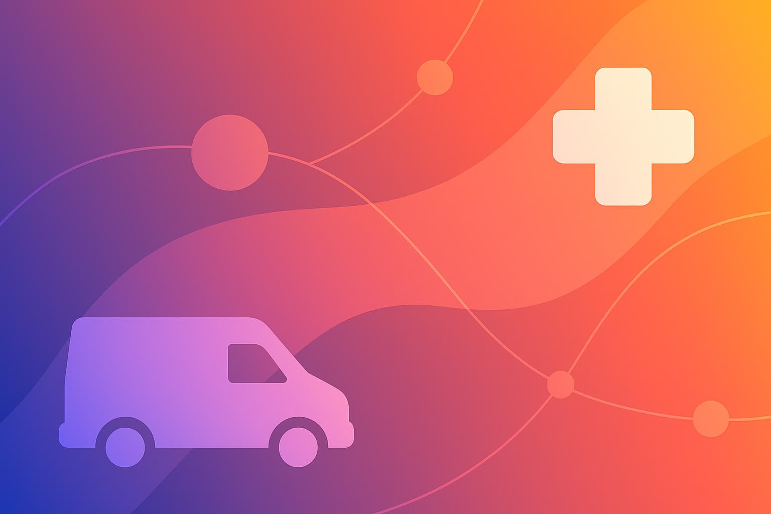 Medical transportation illustration